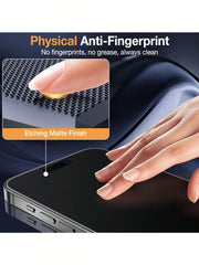 3 Pcs Matte Anti-Peeping Screen Protector Compatible With IPhone 17 Pro Max/17 Pro/17 Air/17/16 Pro Max/16 Pro/16