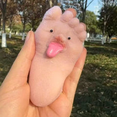 Funny Tongue Sticking Big Feet Squeeze Toys Novel Soft Silicone Fidget Toy Soft Slow Rebound Fun Exp