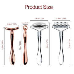2in1 Mini Eye Massage Stick | Dual-Ended Facial Spoon and Massage Tool close-up view