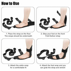 Fascia Stretcher with Loops | Yoga Strap for Rehabilitation and Flexibility Training close-up view