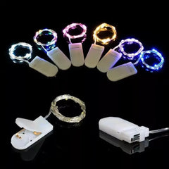 5M LED String Lights Waterproof Led Copper Wire Fairy Lights Battery Operated DIY Wedding Party Chri