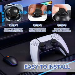 Plastic Non-slip Thumb Grip Caps | Wearproof Joystick Covers for PS4 PS5 Controller close-up view