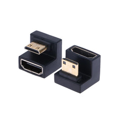 **1PC HDMI-Compatible Adapter 360 Degree Angled U-shaped L Converter Mini HD Male to HDM detail view