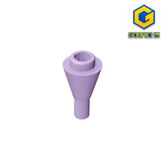 Gobricks GDS-1138 Cone 1 x 1 Inverted with Bar | Building Block for DIY Creations