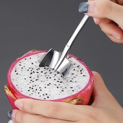 Stainless Steel Dessert Spoon Set | Shaped Spade Scoop for Ice Cream and Fruit detail view