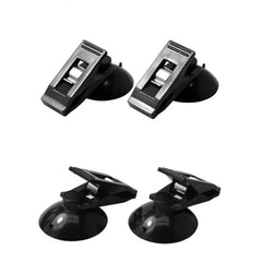1 Pair Car Interior Window Clip Mount Black Suction Cap Clip Plastic Sucker Removable close-up view
