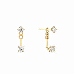 3Pcs Double Crystal Tragus Earring Floral Set Cartilage Helix Stud Earrings Bulk Lobe alternate view