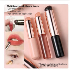Nail Art Silicone Brush Reusable Mirror Powder Pigment Applying Manicure Tool Gradient E detail view