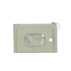 Casual Solid Nylon Coin Purse | Multi-Purpose Zipper Wallet Pouch close-up view