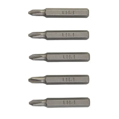 5pcs Cross Screwdriver Bit Set Magnetic Phillips Bits PH0000 to PH2 | 4mm Hex Shank Pr close-up view