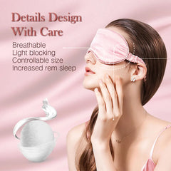 Imitated Silk Sleep Eye Mask | Soft Light Blocking Travel Eyeshade alternate view