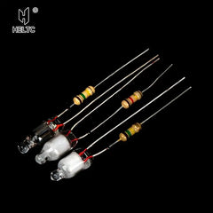 Neon Indicator Light Bulbs 4x10mm 5x13mm 220V | Main Power Pilot Lamp with Resistor close-up view
