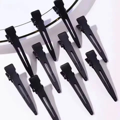 10PCS Black Duckbill Hair Clips Nonslip Alligator Hair Clips Barber Salon Styling Dying detail view
