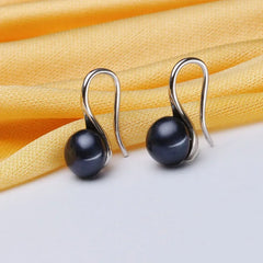 Dainashi Freshwater Pearl Earrings | 925 Sterling Silver Drop Earrings for Women detail view