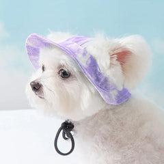 Breathable Pet Sun Hat | Cooling Shade for Small Dogs and Cats close-up view