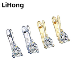 925 Sterling Silver Crystal Zircon Earrings For Women High-End Temperament Tassel Earrings Simple And Versatile Earring Jewelry
