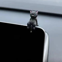 Funny Sleeping Cats Car Dashboard Ornament Adorable PVC Decoration For Car Interior Funny Dashboard Figurine Auto Accessories