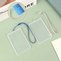 Waterproof Transparent Card Cover | Bus Pass ID Holder with Lanyard