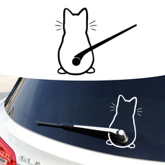 Fun Cat Car Interior Stickers for Window Rear Glass