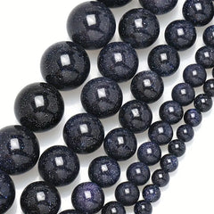 A++ Natural Golden Sandstone & Blue Sandstone & Green Sandstone Loose Beads for Jewelry detail view