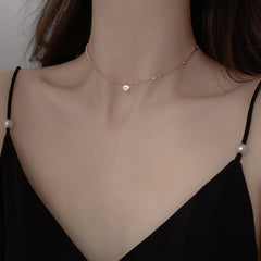 Lucky Pendant Choker Necklace in 925 Sterling Silver | Trendy Women's Jewelry detail view