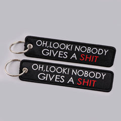 Embroidered Quote Key Fob | Personalized Gift Keyring alternate view