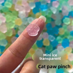 Mini Cat Paw Taiyaki Squishy Toy Set | Stress Relief Fidget Sensory Toys for Kids and alternate view
