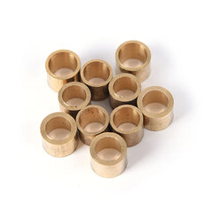 5pcs billiards snooker copper ferrule brass snooker pool cue ferrules cue repair close-up view