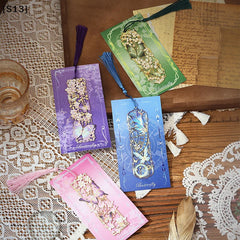 Chinese Style Tassel Hollow Butterfly Metal Bookmark Gift For Students Teachers Reading detail view