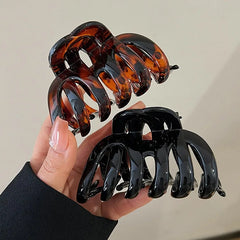 New Design Top Grade Pumpkin Hair Claw Clip For Women Sweet Hair Ornament Back Long Ha close-up view