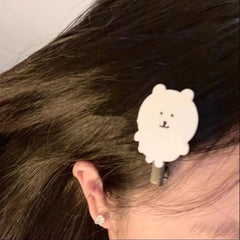 Cute Heart Bear Duckbill Hair Clip | Seamless Bangs Clip for Girls alternate view