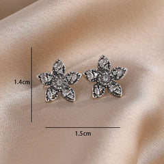 2026 New Hot Sale Blue Zircon Earrings for Women with European and American Style Fashio detail view