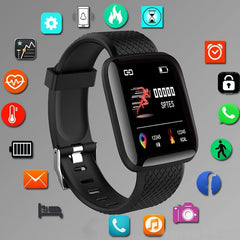 116 Smartwatch Men Women Wristwatches Smart Watch Message Fitness Monitor Bracelet BirthdayGift Elec