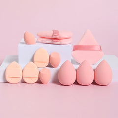 12-Piece All-Purpose Makeup Sponge Set, Made of 3 Loose Powder Puffs, 3 Mini Air Cushion detail view