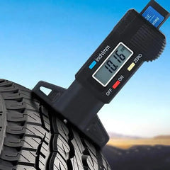 Digital Tire Tread Depth Gauge | 0-25mm LCD Caliper Tool alternate view
