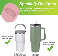 75mm Silicone Boot Bottom Sleeve Cover for Stanley 40oz Tumbler Quencher Adventure an alternate view