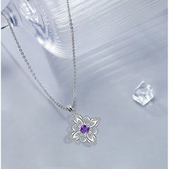 High-End Witch Knot Necklace Pendant for Women Elegant Light Luxury Temptation Europea close-up view