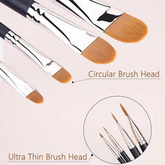 Flat Round Ultra-thin Foundation Concealer Makeup Brush | Professional Contour Liquid alternate view