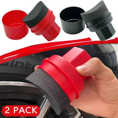 Curved Tire Waxing Sponge Applicator