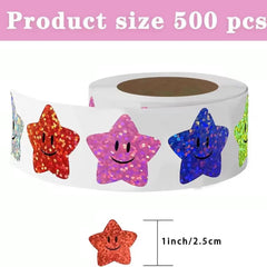 Star Stickers for Thank You Cards and Packaging | Round Labels for Photocard Decor detail view