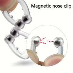 Magnetic Anti-Snoring Nose Clip | Non-Electric Sleep Aid for Quiet Breathing