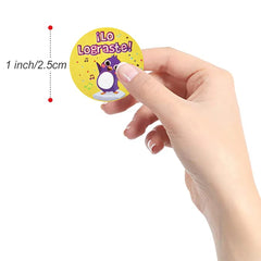 Animal Cartoon Stickers for Kids | Spanish Reward Stickers for Teachers detail view