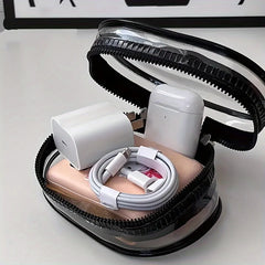 Portable Storage Bag for Mini Clear Zipper detail view
