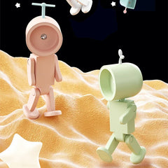 Creative Astronaut Magnetic Night Light | LED Mini Square Robot Desk Lamp detail view