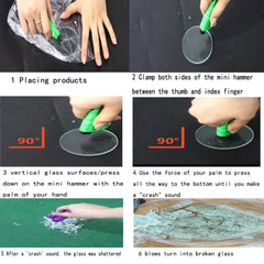 Car Safety Hammer Mini Car with a Multi-functional Escape Hammer to Break the Glass Resc detail view