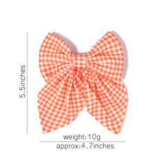 2Pcs/set Sweet Solid Bowknot Hair Clips for Women Girls Print Bows Hairpins Barrettes Duckbill Clip Headwear Hair Accessories
