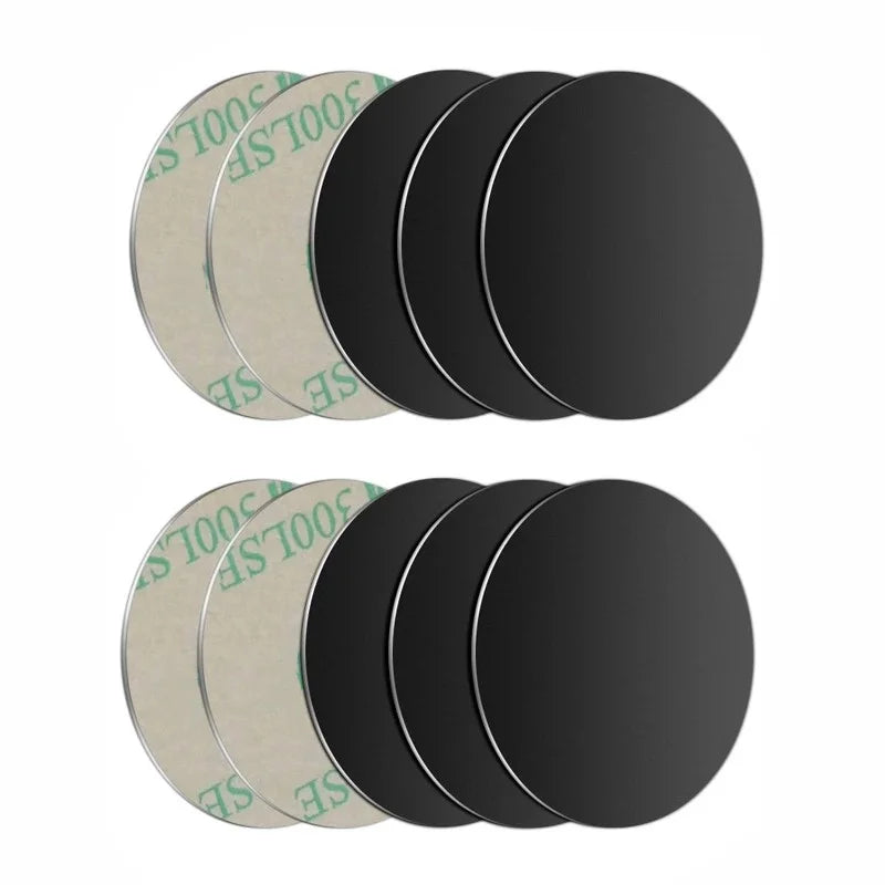 10PCS Thin Metal Plate Disk For Magnetic Car Phone Holder Iron Sheet Sticker Disk For Magnet Tablet