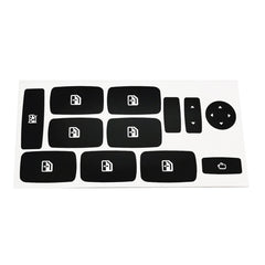Fiat Croma 05-11 Button Repair Sticker Black Vinyl alternate view