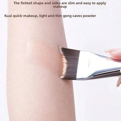 Upgraded Crescent Design Foundation Makeup Brush Ultra-thin Smooth Application Liquid Ma detail view