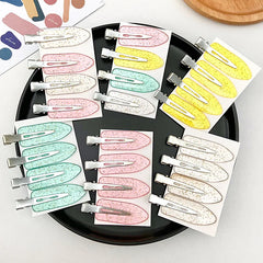 4pcs/lot No Bend Fix Fringe Barrette Seamless Hair Clips Side Bangs Makeup Washing Face Accessories Women Girls Headwear 2025New